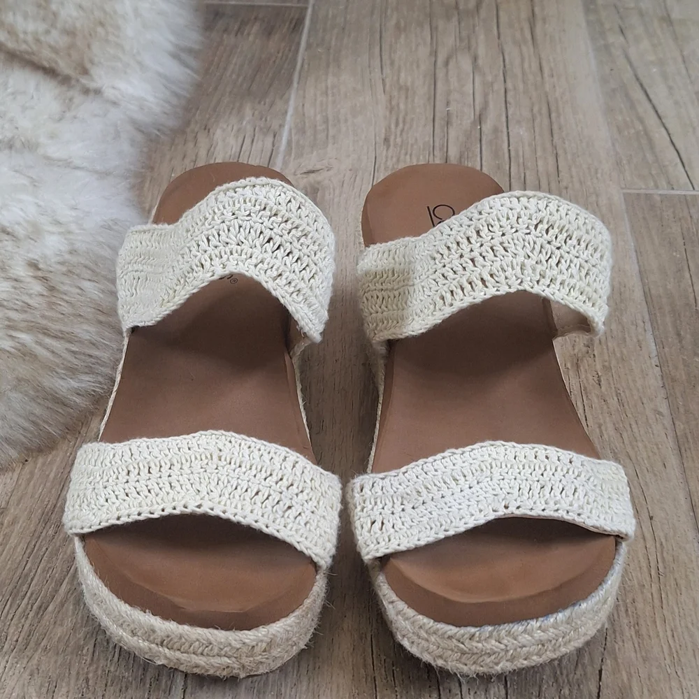Corkys Clueless Beach Wedges Sz.9